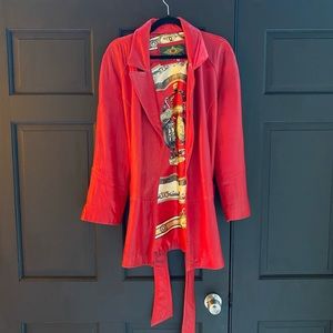 Vintage Red Leather Jacket